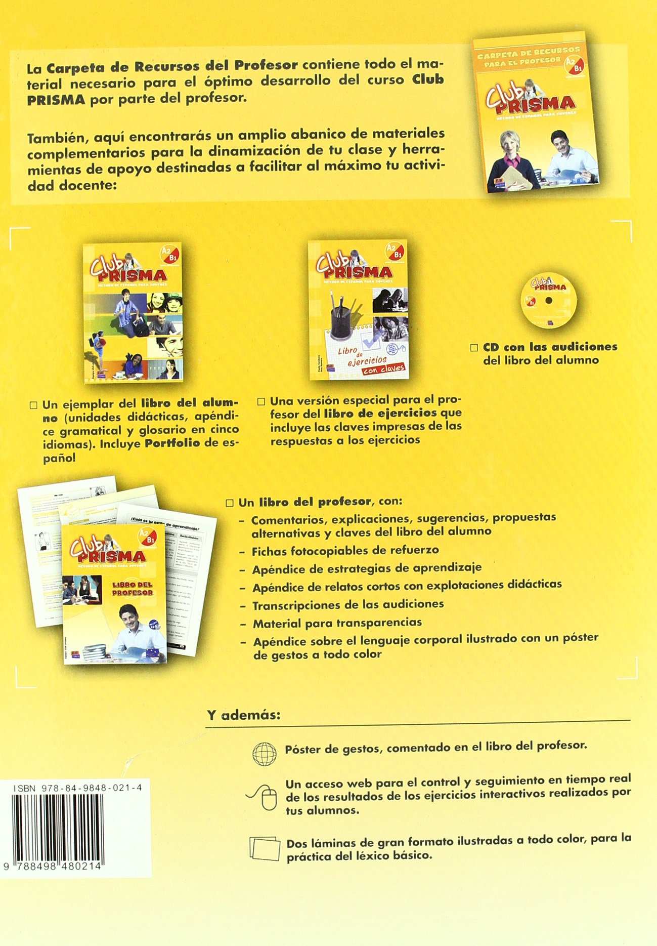 Club Prisma A2-B1 Carpeta para Profesor