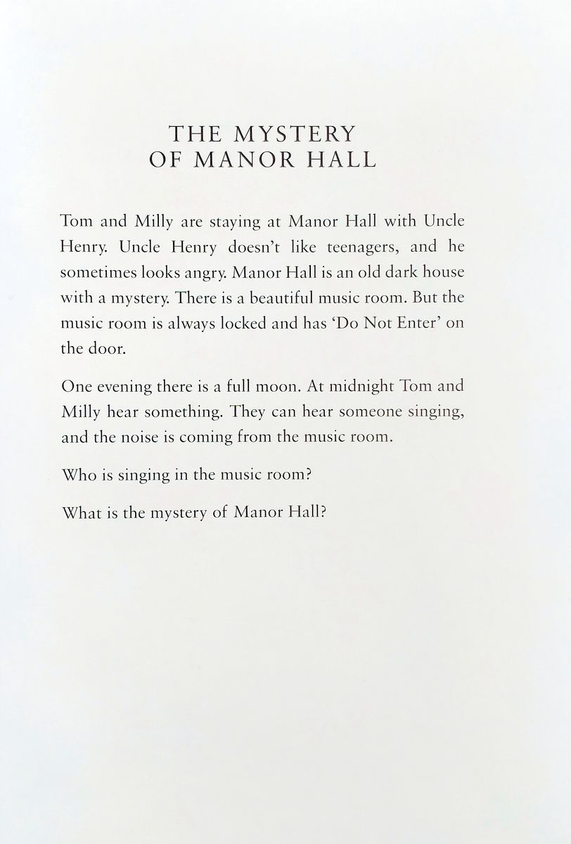 Oxford Bookworms Library  Starter The Mystery of Manor Hall with Audio Download (access card inside)