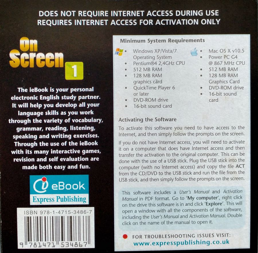 On Screen 1 Student's Book with ie-Book