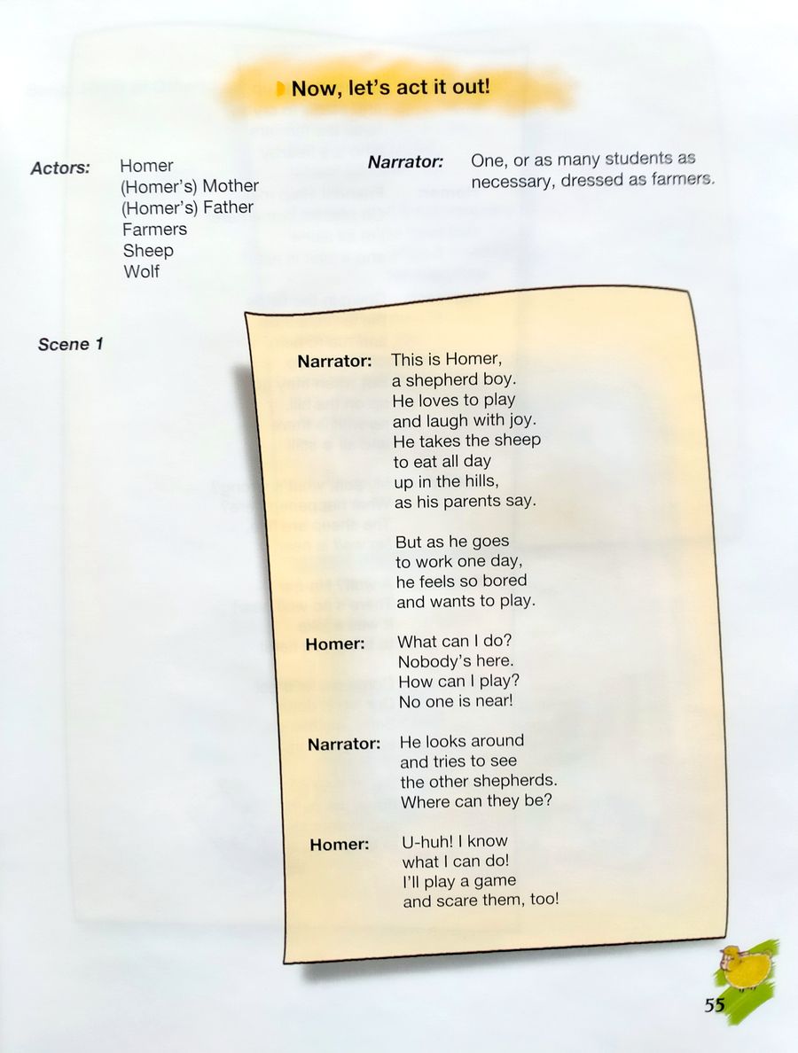 Storytime 1 Aesop's The Shepherd Boy and The Wolf with Application