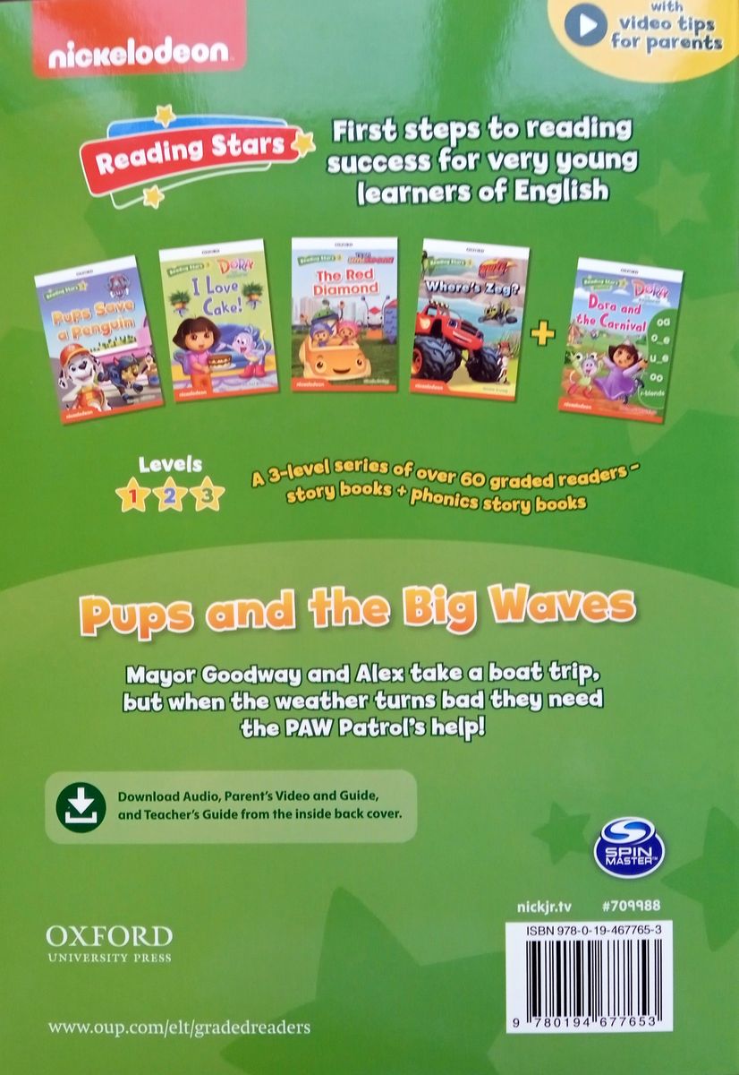 Reading Stars 3 Pups and the Big Waves (PAW Patrol)