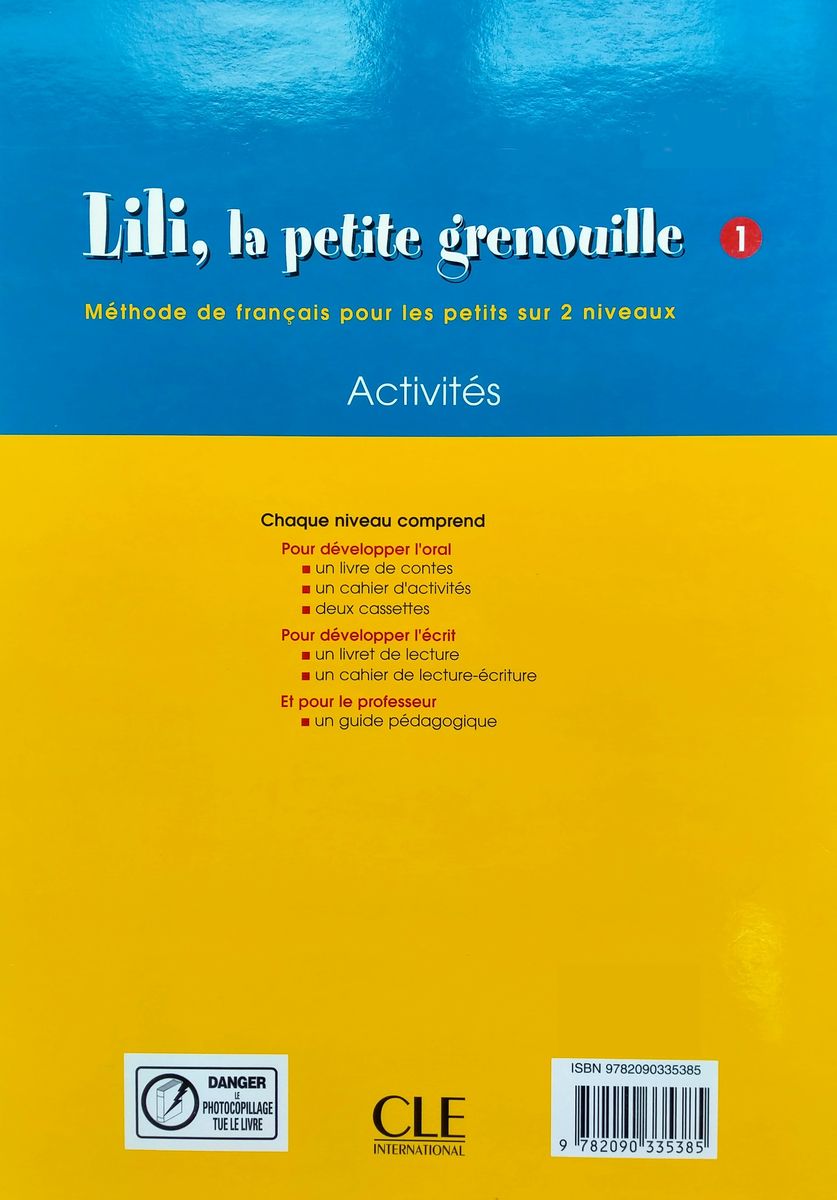 Lili, la petite grenouille 1 Cahier d'activites