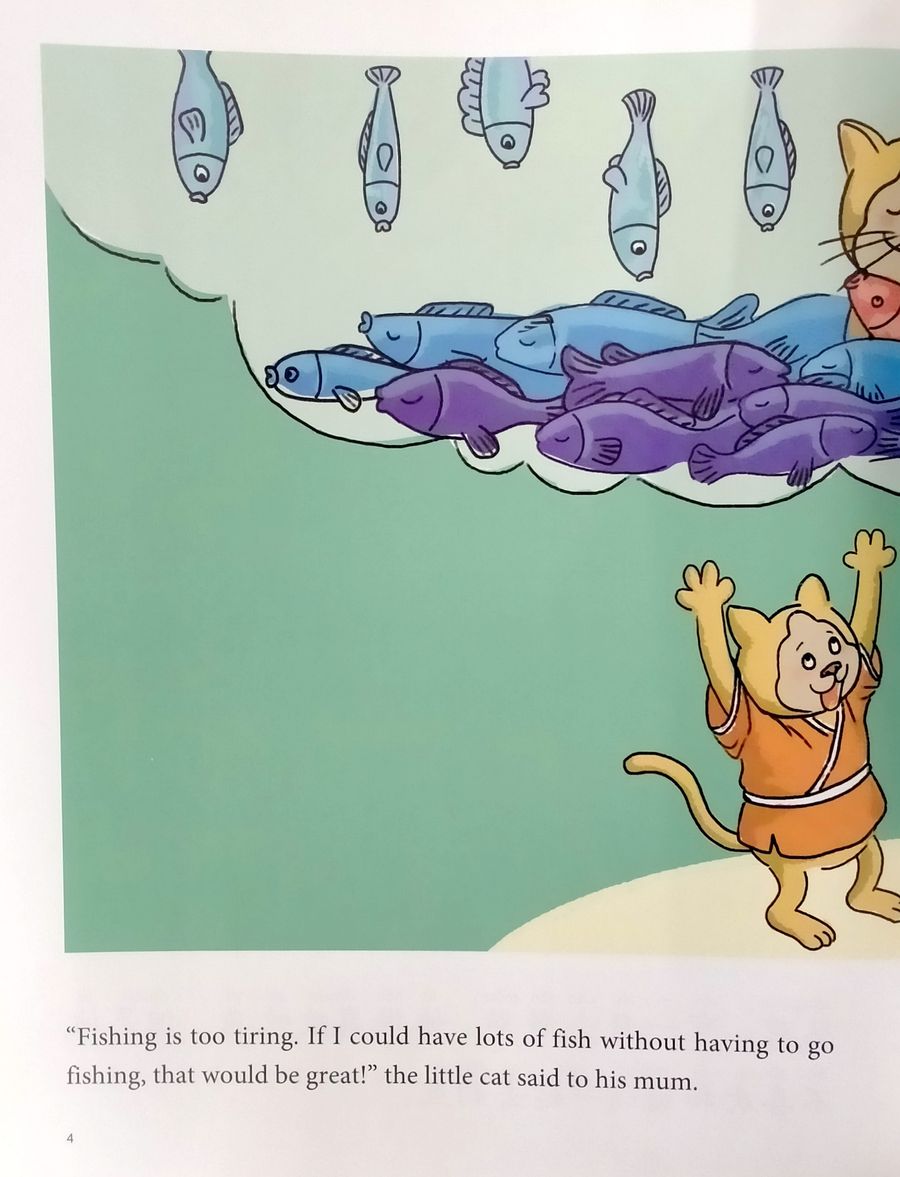 My First Chinese Storybooks Animals A Little Cat Planting Fish
