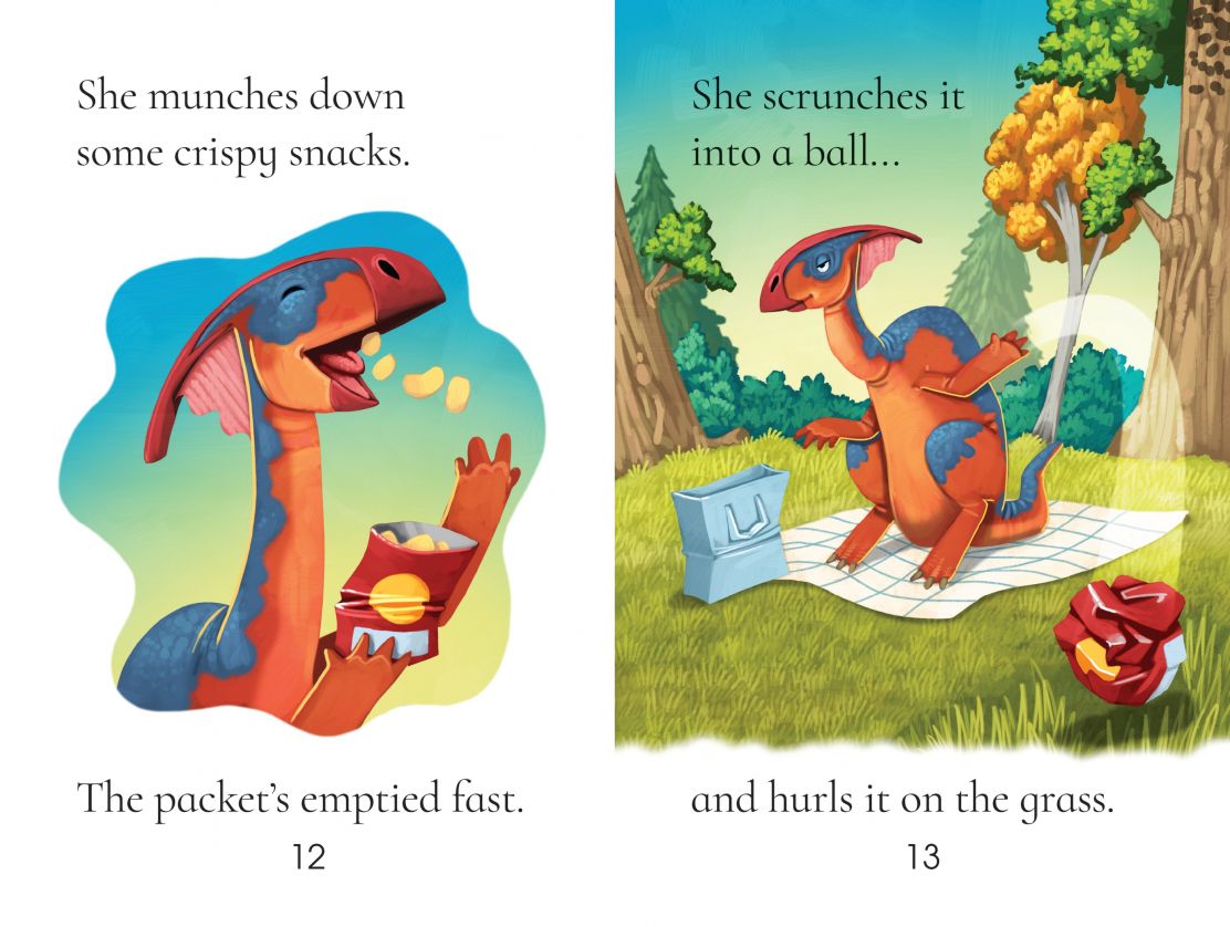 Usborne First Reading 3 Dinosaur Tales The Dinosaur Who Littered the Floor
