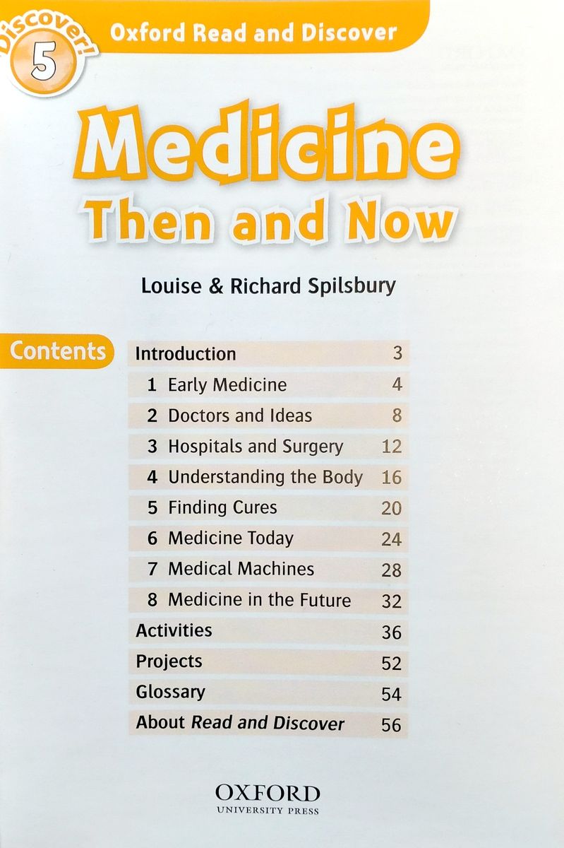 Oxford Read and Discover 5 Medicine Then and Now with Audio Download (access card inside)