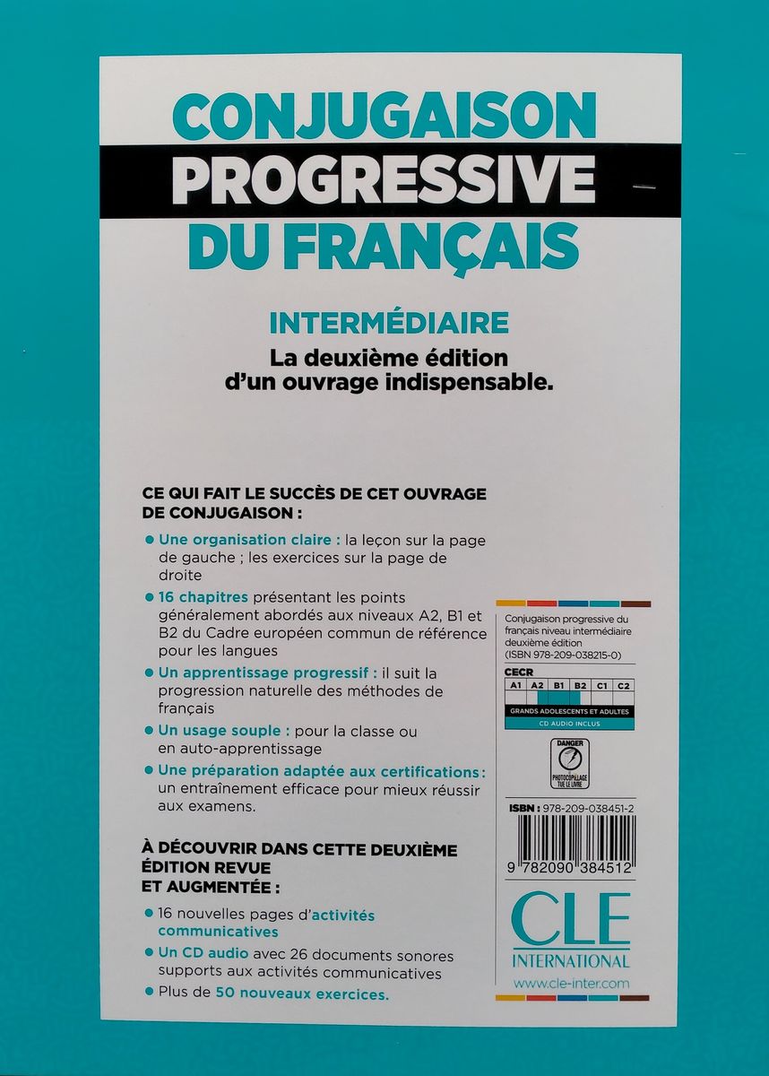 Conjugaison Progressive du Francais 2eme edition Intermediaire A2-B1 Corriges (ответы)