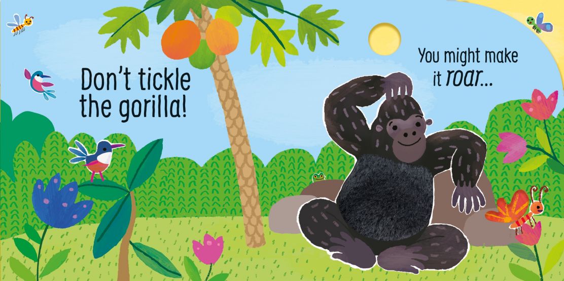 Usborne touchy-feely sound books Don't Tickle the Gorilla
