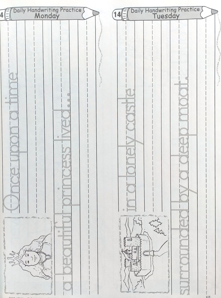 Daily Handwriting Practice Traditional Manuscript Grades K-6 Student Workbook