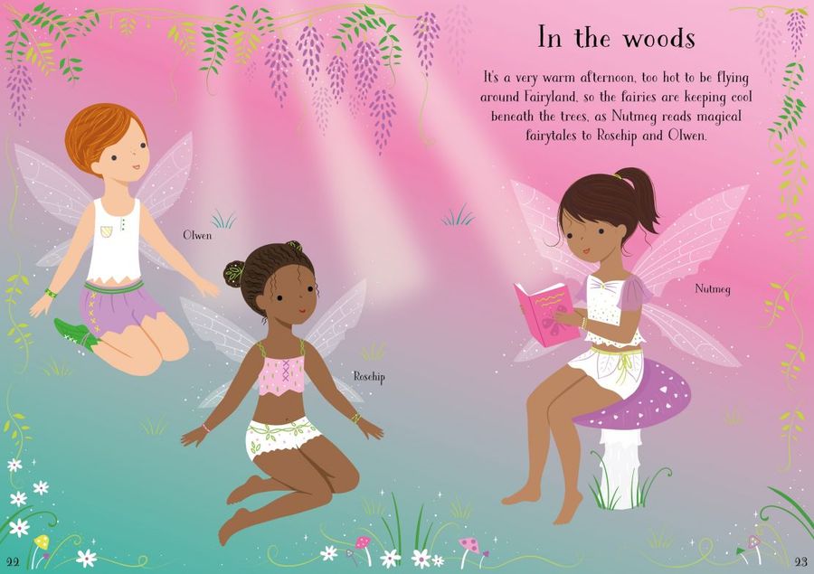 Usborne Little Sticker Dolly Dressing Summertime Fairies