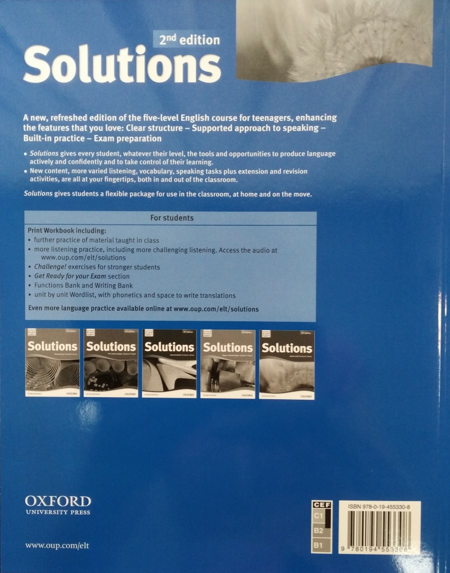 Solutions (2nd edition) Advanced Workbook купить недорого в  интернет-магазине - RELOD | ISBN 9780194553308