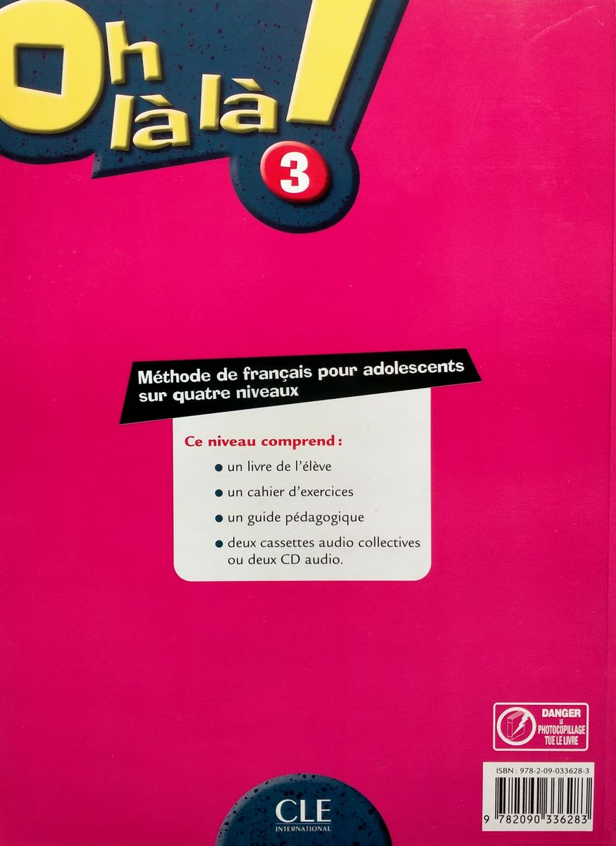 Oh la la! 3 Livre de l'eleve