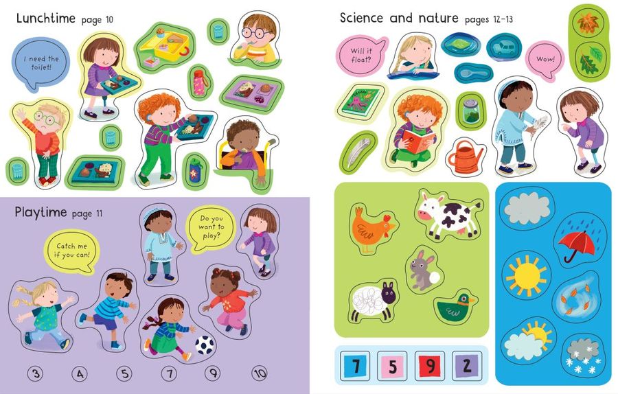 Usborne First Sticker Book Starting School