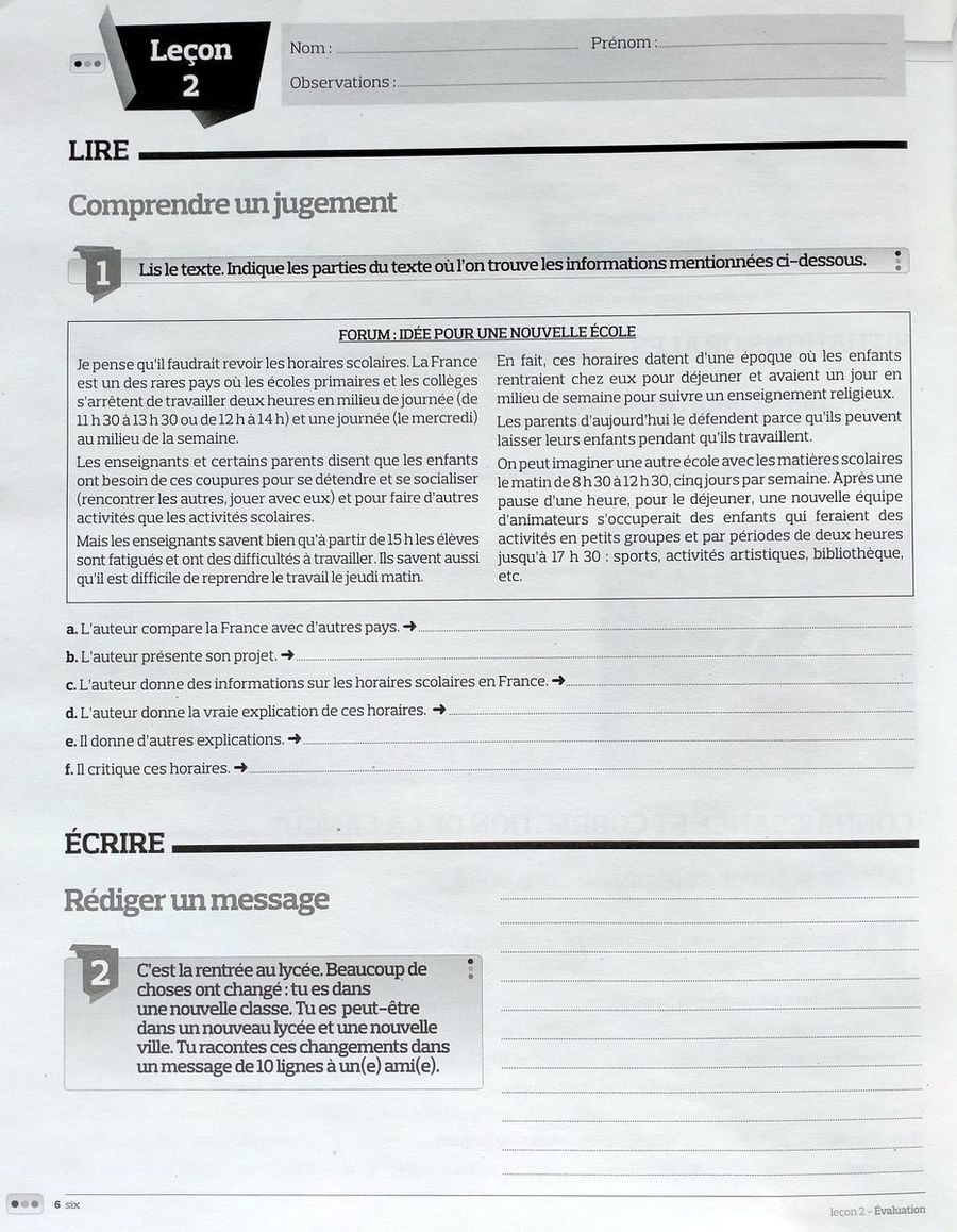 Echo Junior A2 Fichier d'evaluation + CD