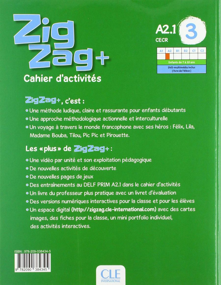Zigzag Plus 3 A2.1 Cahier d'exercices