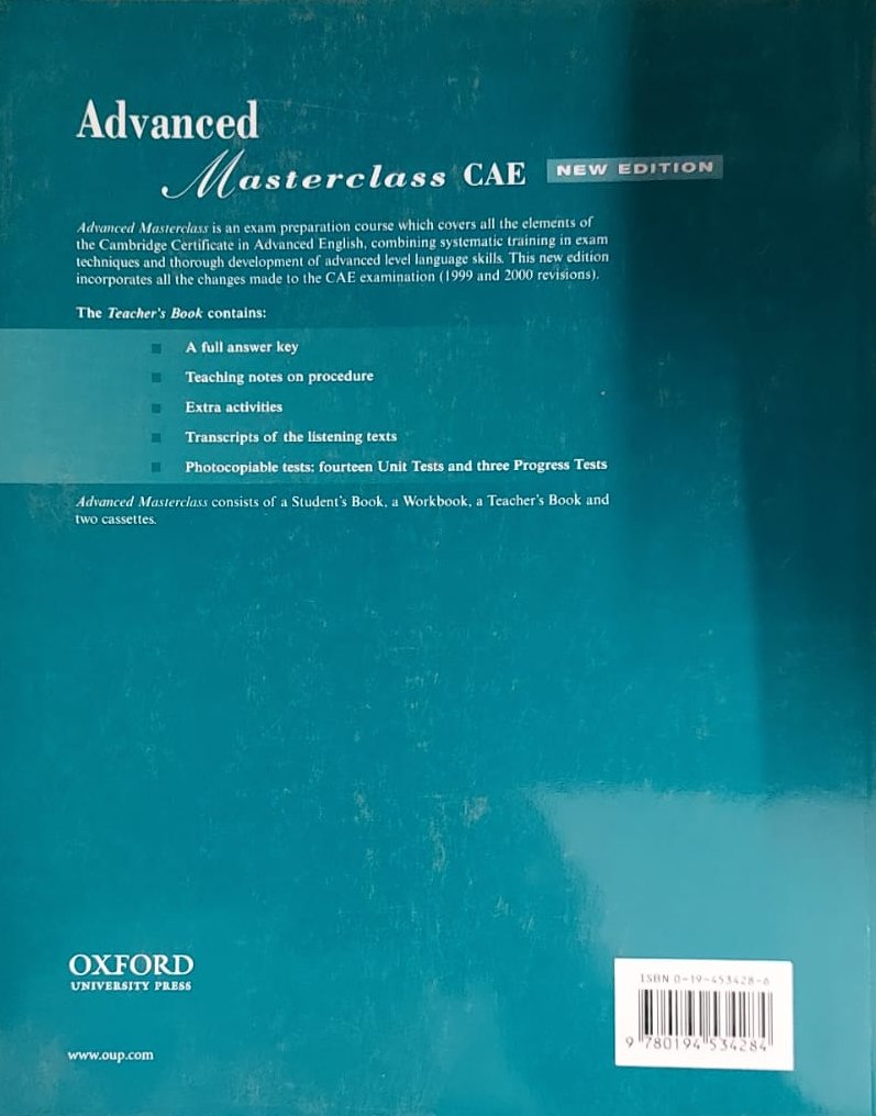 Advanced Masterclass CAE Teacher's Book