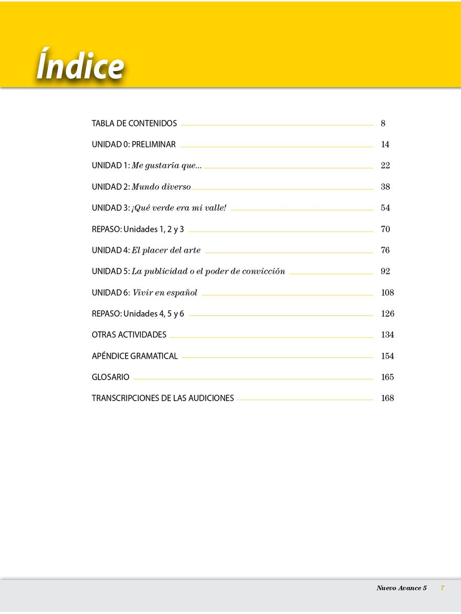 Nuevo Avance 5 Libro del alumno + CD