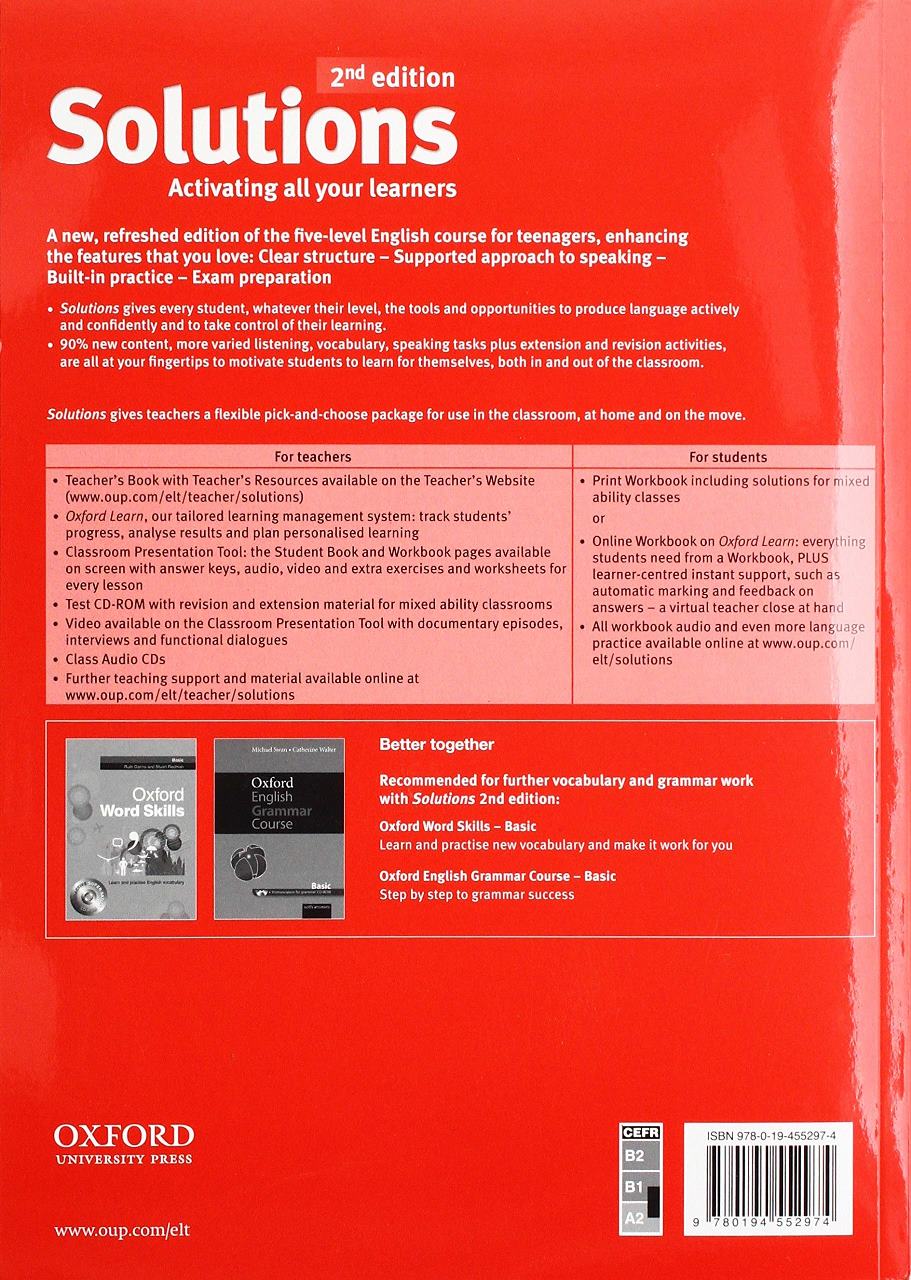 Solutions (2nd edition) Pre-Intermediate Teacher's Book