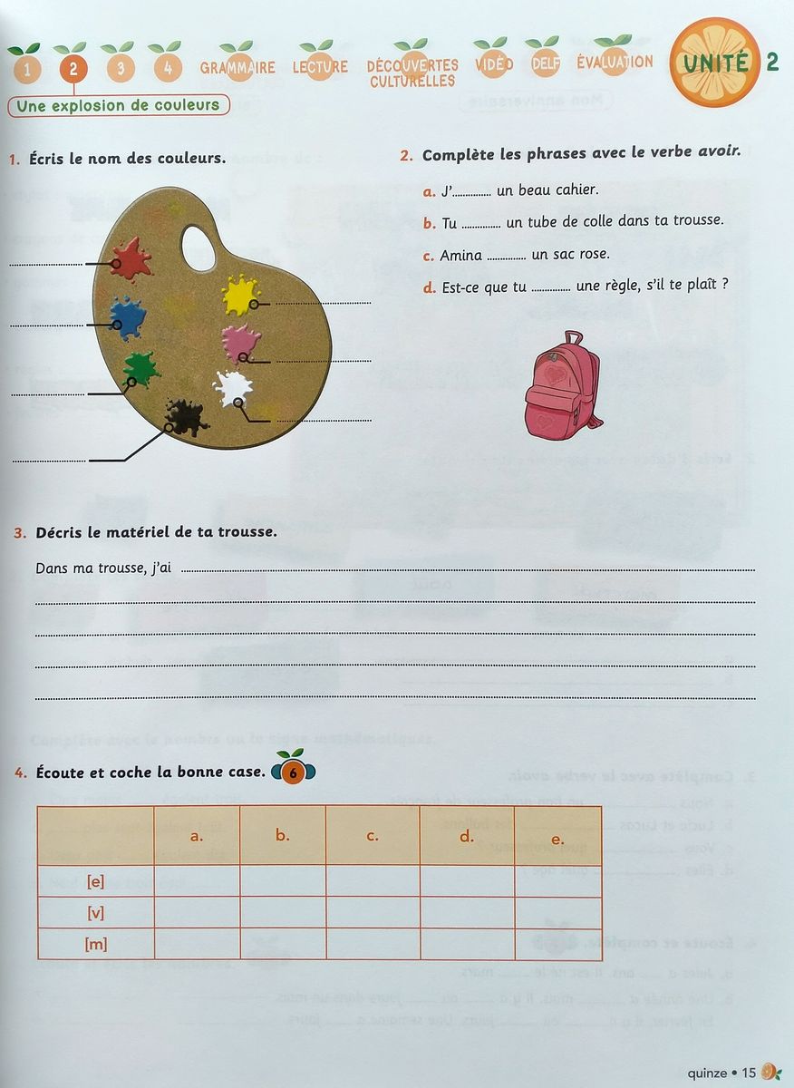 Nouveau Jus d'orange 1 A1.1 Cahier d'activites
