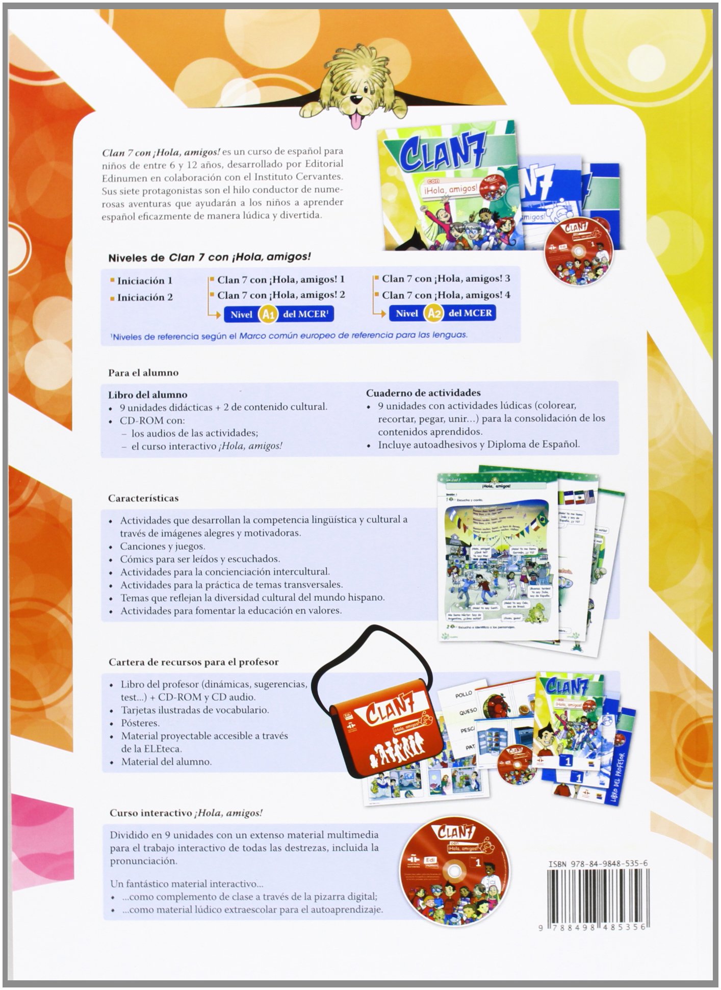 Clan 7 con Hola Amigos 1 Libro del Alumno + CD