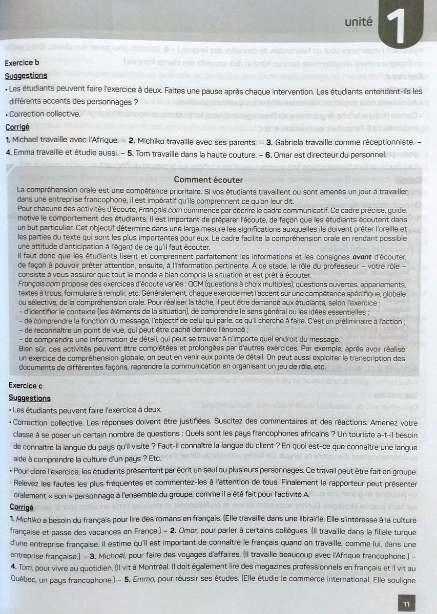 Francais.com Intermediaire B1 3eme edition Guide pedagogique