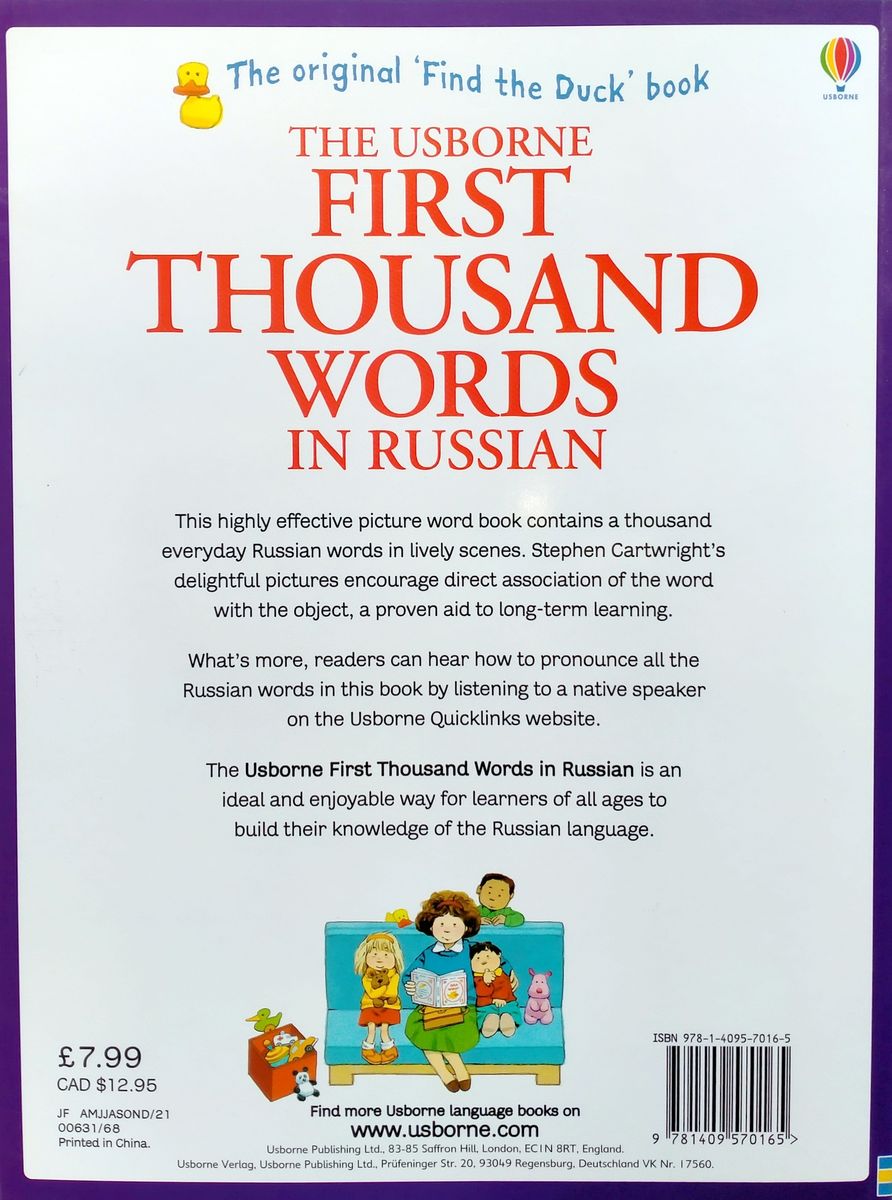 The Usborne First Thousand Words in Russian