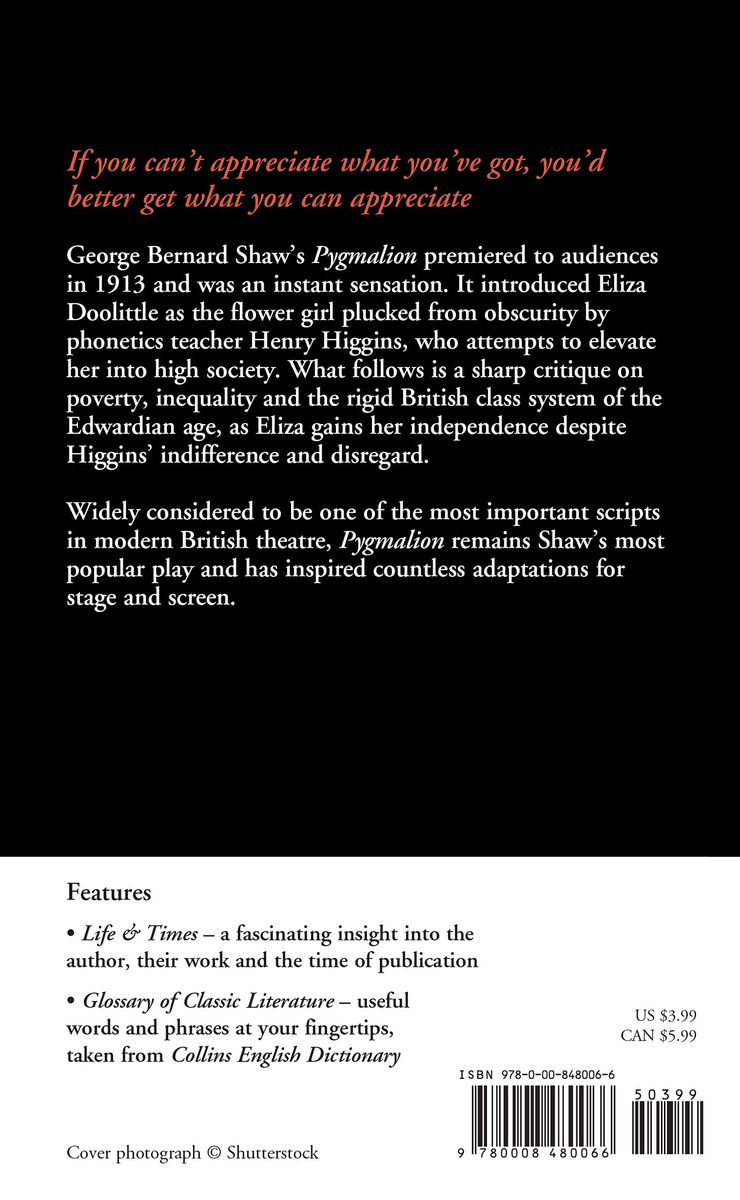 Pygmalion (Collins Classics)