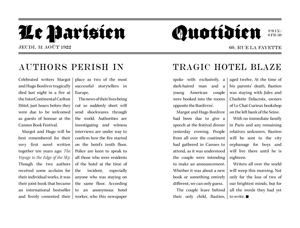 The Unexpected Tale of Bastien Bonlivre