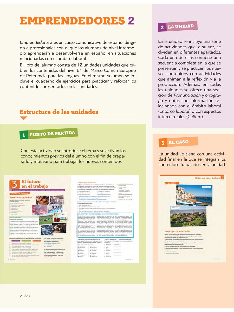 Emprendedores 2 Libro del alumno + Cuaderno de ejercicios + Audio