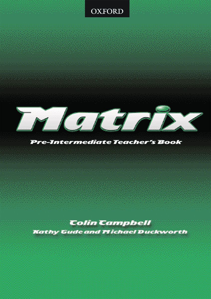 Matrix Pre-Intermediate Teacher's Book
