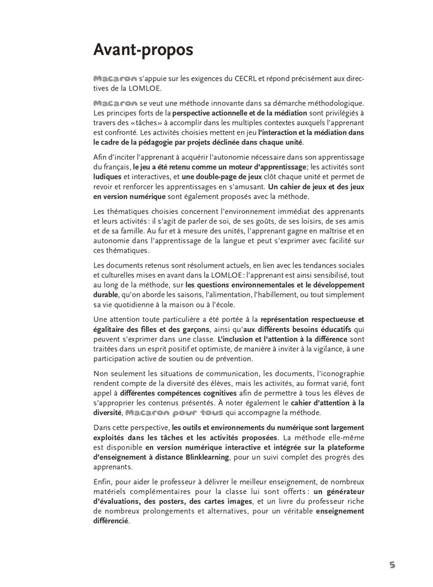 Macaron 1 A1.1 Livre du professeur