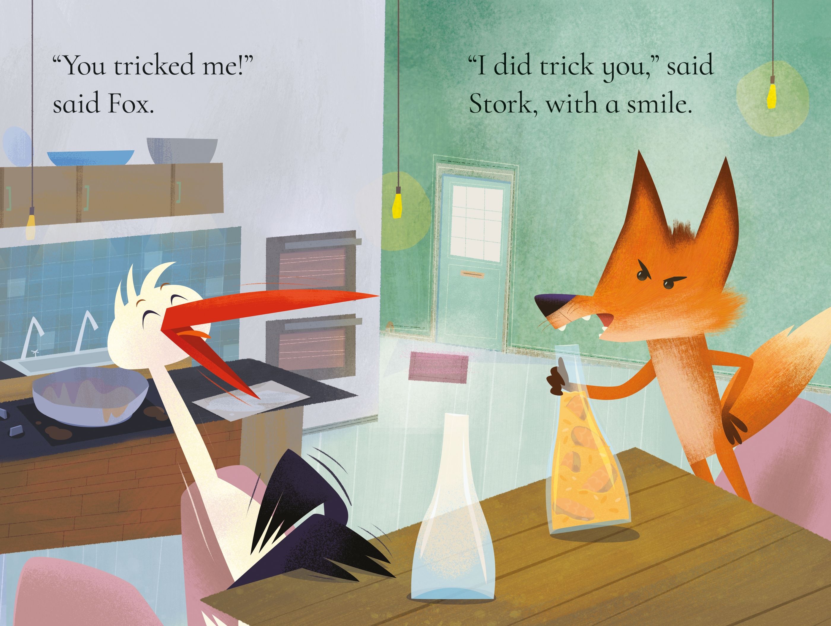 Usborne First Reading 4 The Fox and the Stork (An Aesop's Fable)