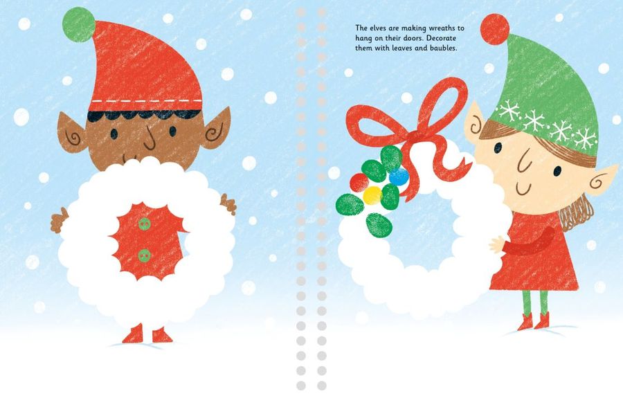 Usborne Fingerprint Activities Santa's Workshop