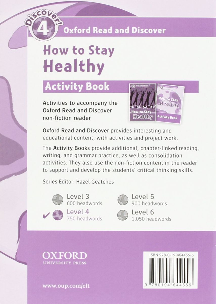 Oxford Read and Discover 4 How to Stay Healthy Activity Book