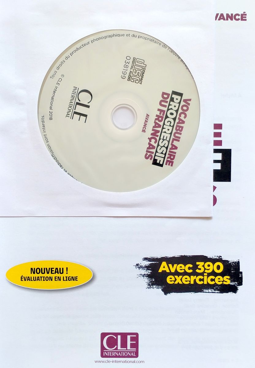 Vocabulaire Progressif du Francais 3eme edition Avance B2-C1.1 Livre + CD + web