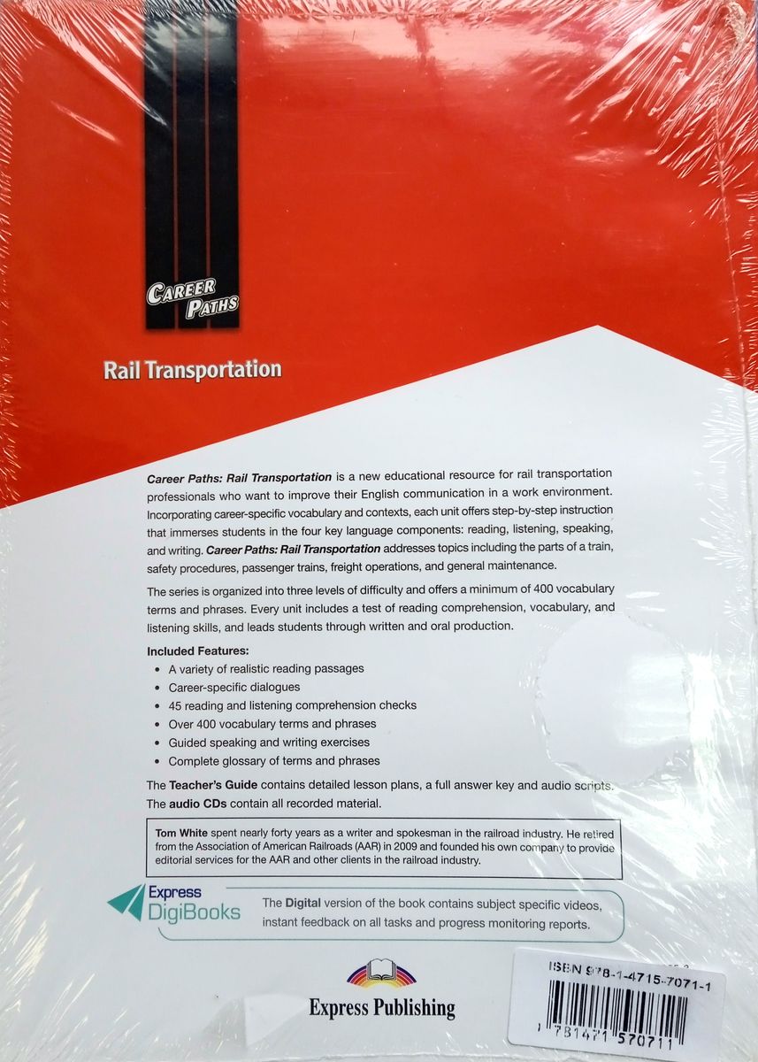 Career Paths Rail Transportation Teacher's Guide, Student's Book with Digibook and Online Audio