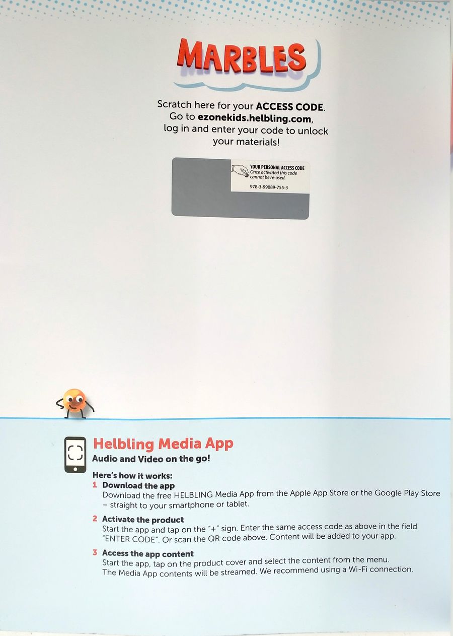 Marbles 1 Pupil’s Book + app + e-zone