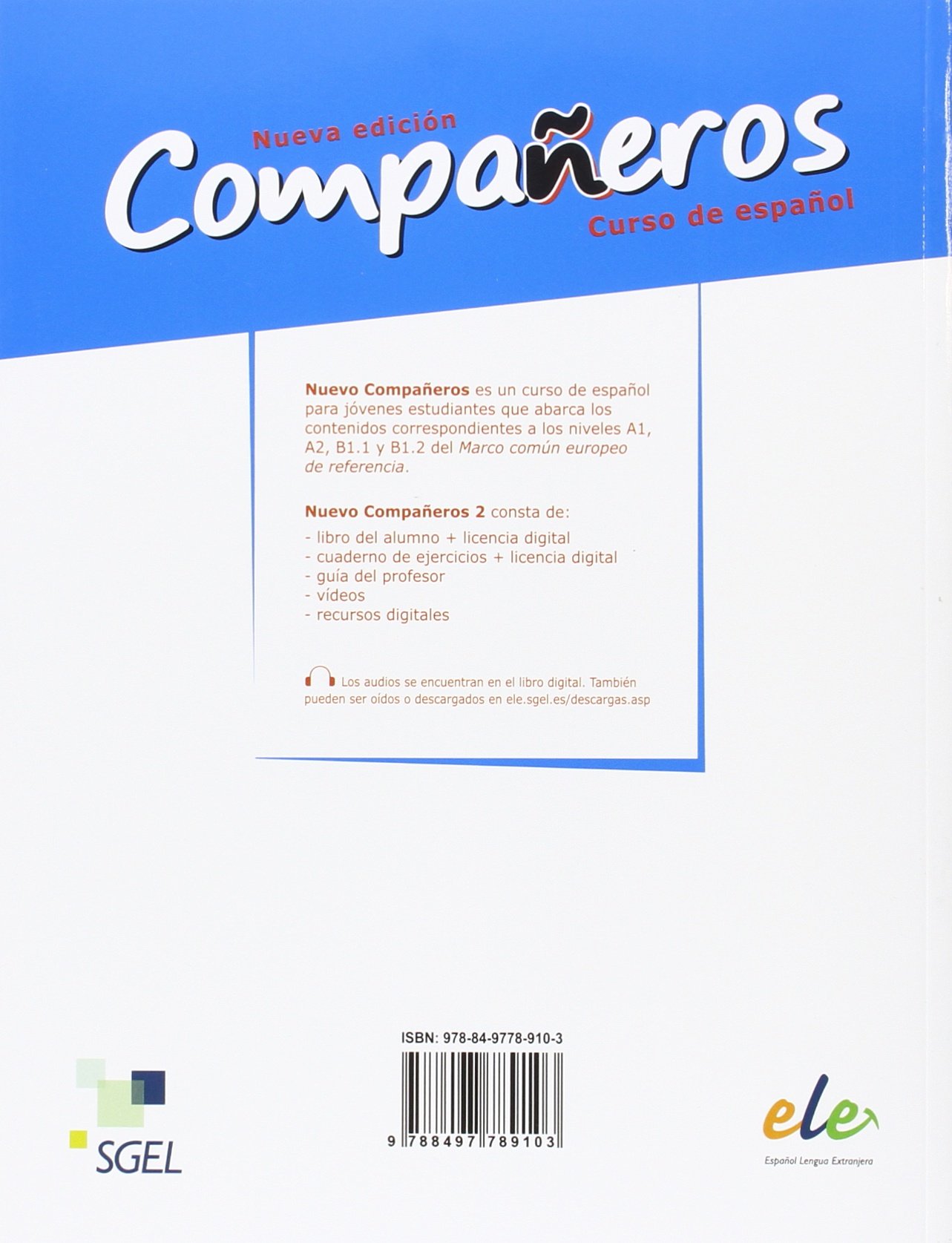 Companeros 2 Nueva Edicion Cuaderno de ejercicios