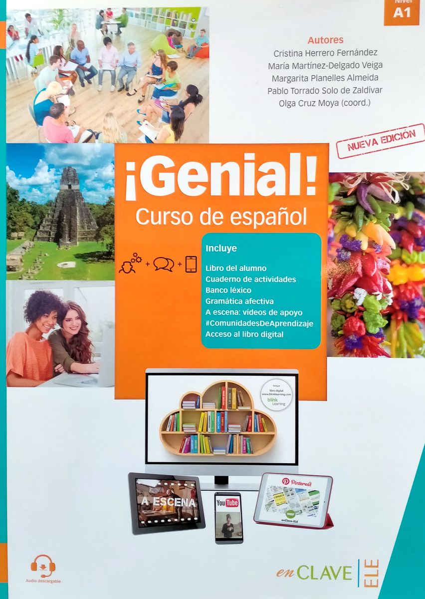 Genial! A1 Curso de espanol + Cuaderno + audio descargable nueva edicion