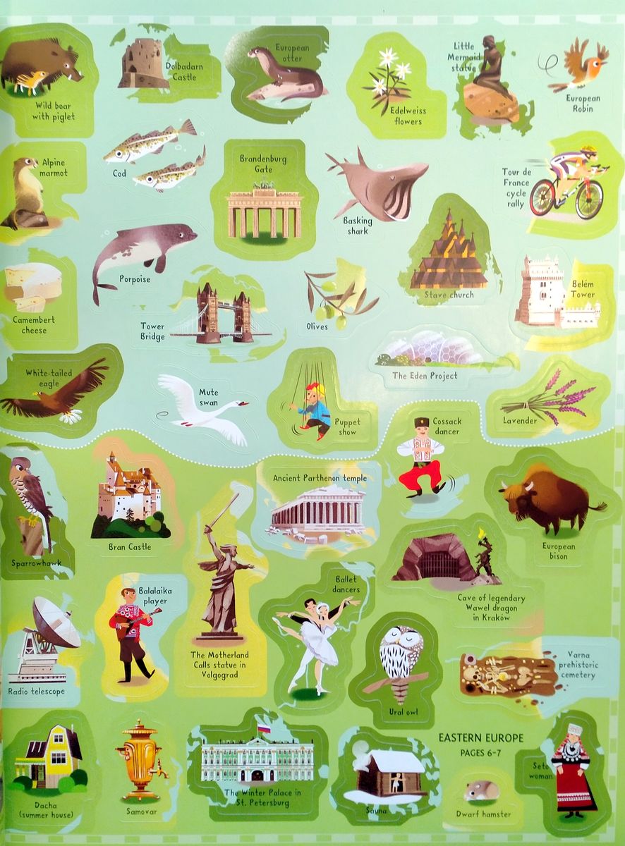 The Usborne Sticker Picture Atlas of the World