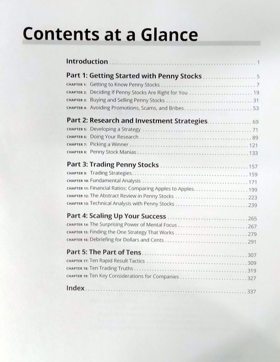 Penny Stocks For Dummies