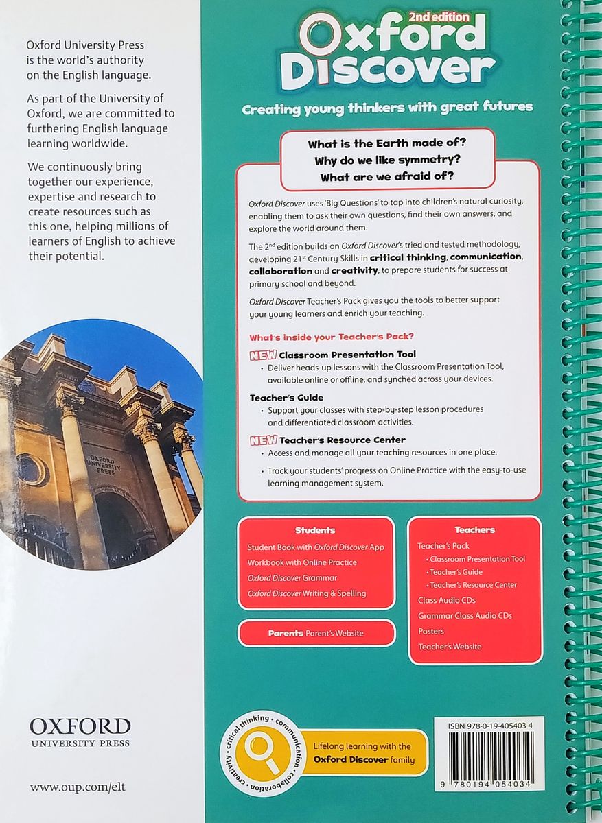 Oxford Discover (2nd edition) 6 Teacher's Book Pack (Teacher's Guide, CPT and Teacher Resource Center)