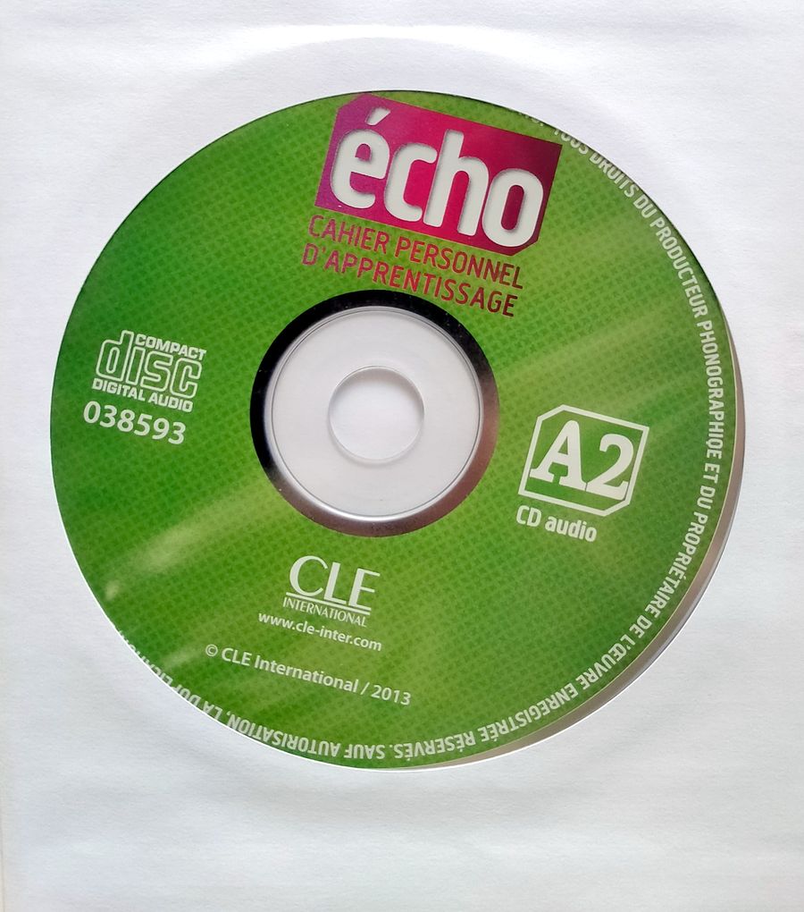 Echo 2eme edition A2 Cahier d'exercices + CD + Livre-web