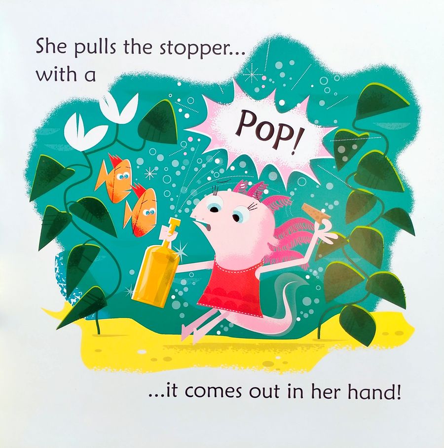 Usborne Phonics Readers Axolotl Finds a Bottle