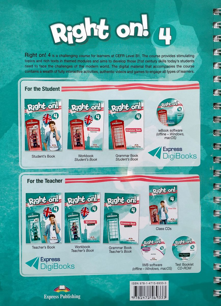 Right On! 4 Teacher's Book