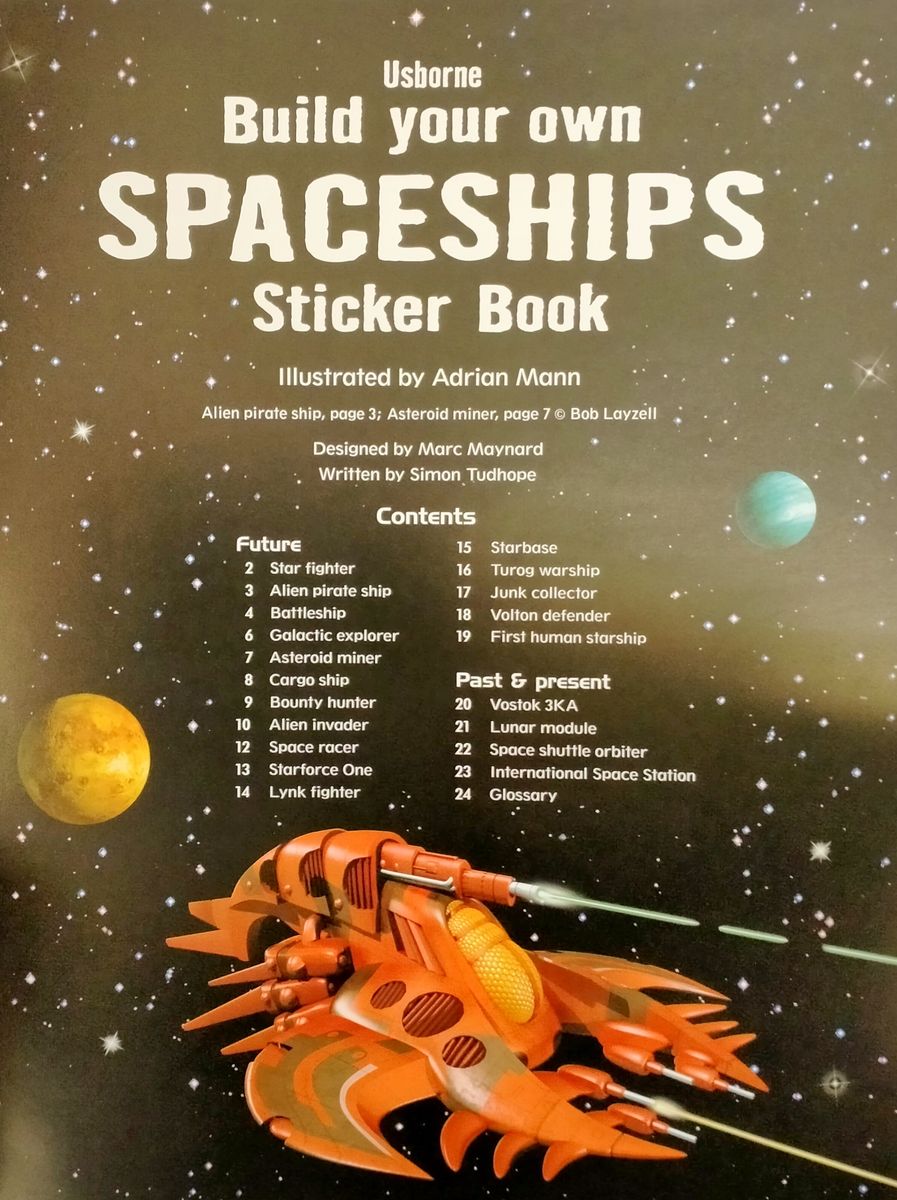 Usborne Build your Own Spaceships Sticker Book