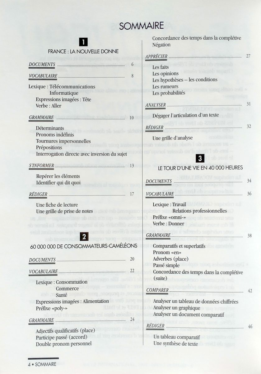 Le Nouveau Sans Frontieres Perfectionnement Cahier d'exercices