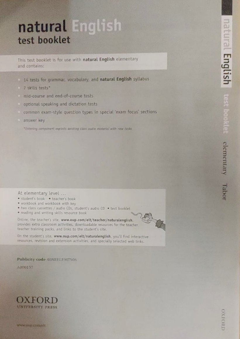 Natural English Elementary Tests