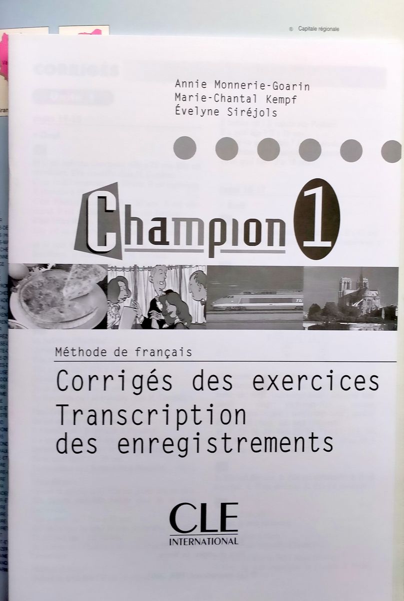 Champion 1 nouvelle edition Livre de l'eleve