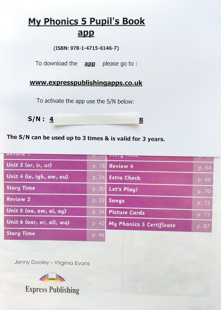 My Phonics 5 Pupil's Book with Cross-Platform Application