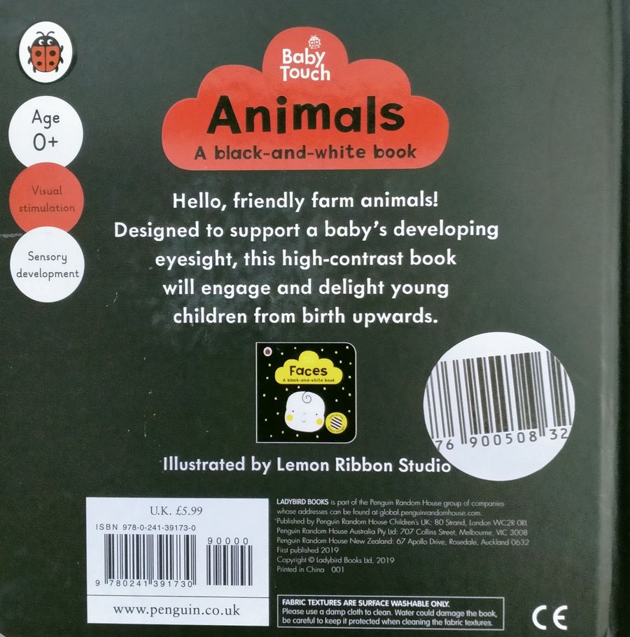 Baby Touch Animals A black-and-white Book